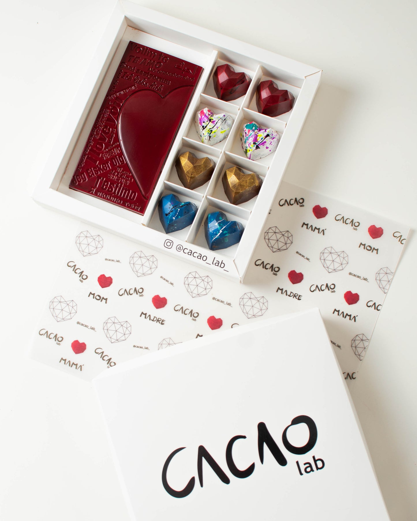 Caja de 8 Bombones + Barra I Love You