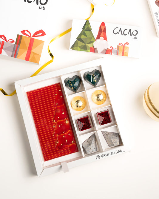 "PRE - ORDER Caja 8 Bombones + Barra Navidad"