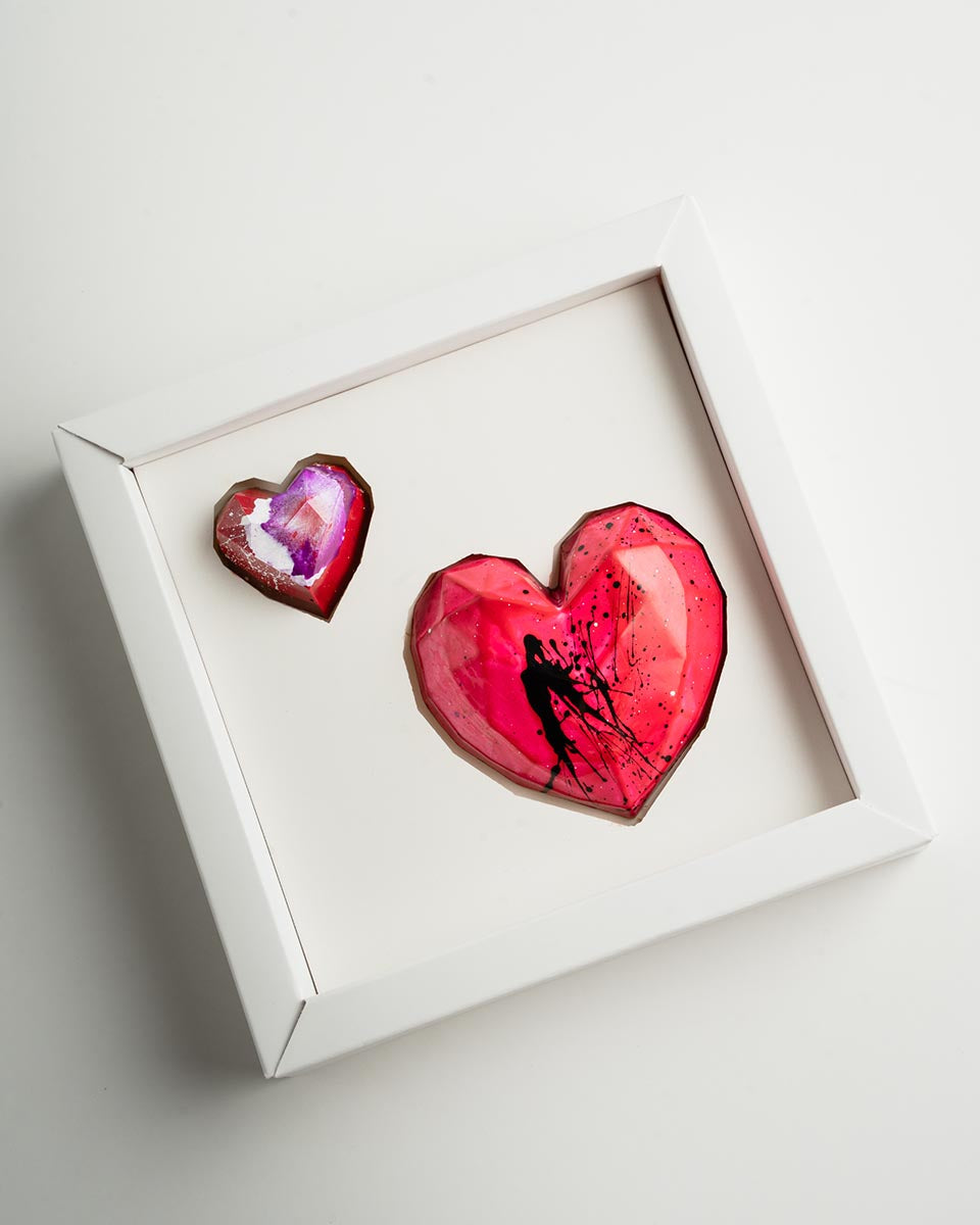 Caja "Tu y Yo" 1 Maxi corazón + bombón