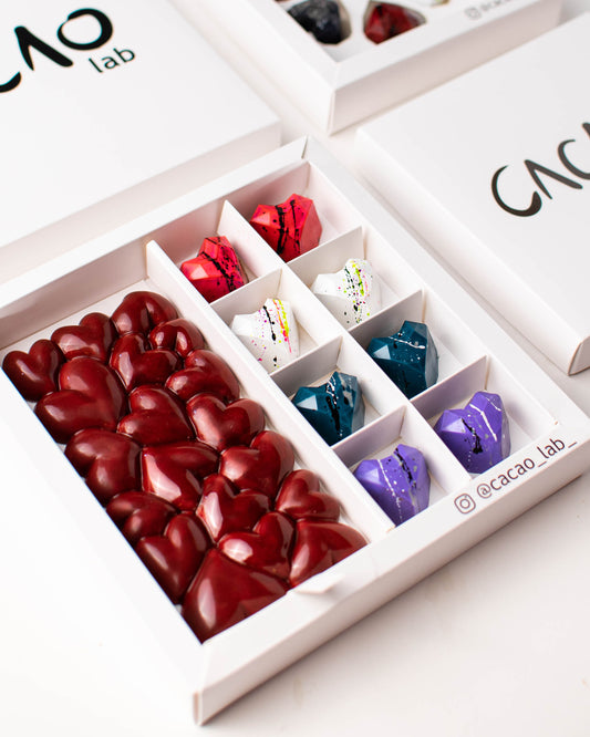 Caja de 8 Bombones + Barra Corazón