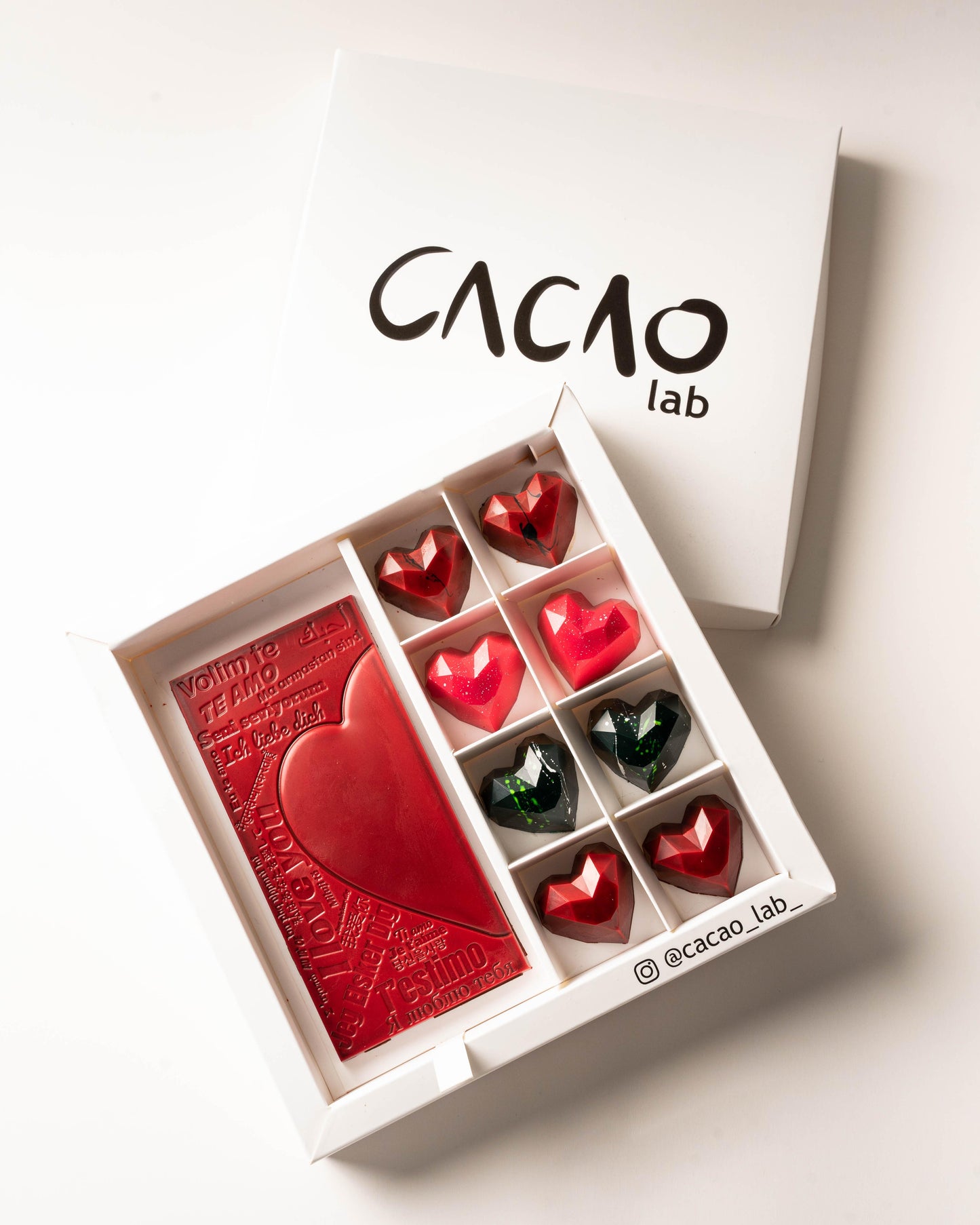 Caja de 8 Bombones + Barra I Love You
