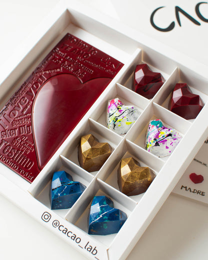 Caja de 8 Bombones + Barra I Love You
