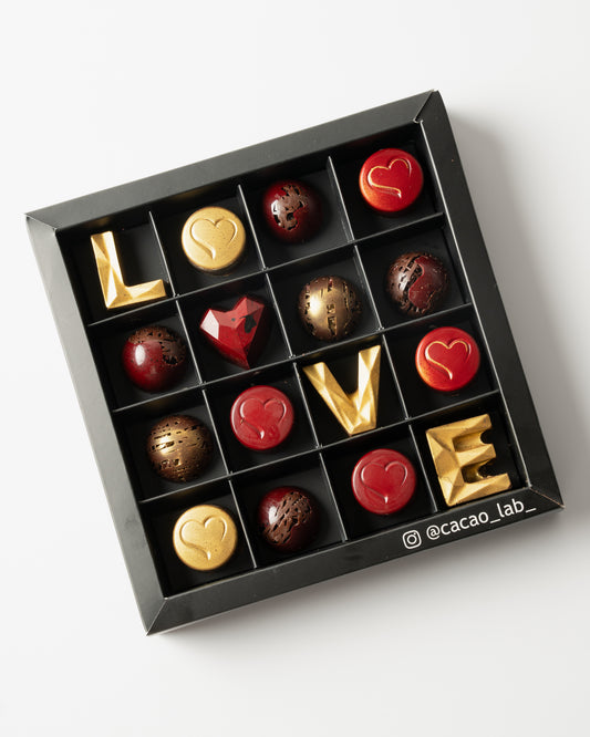 "PRE-ORDER Caja 16 Bombones LOVE"