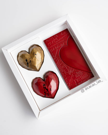 2 Maxi Corazones + Barra I Love You